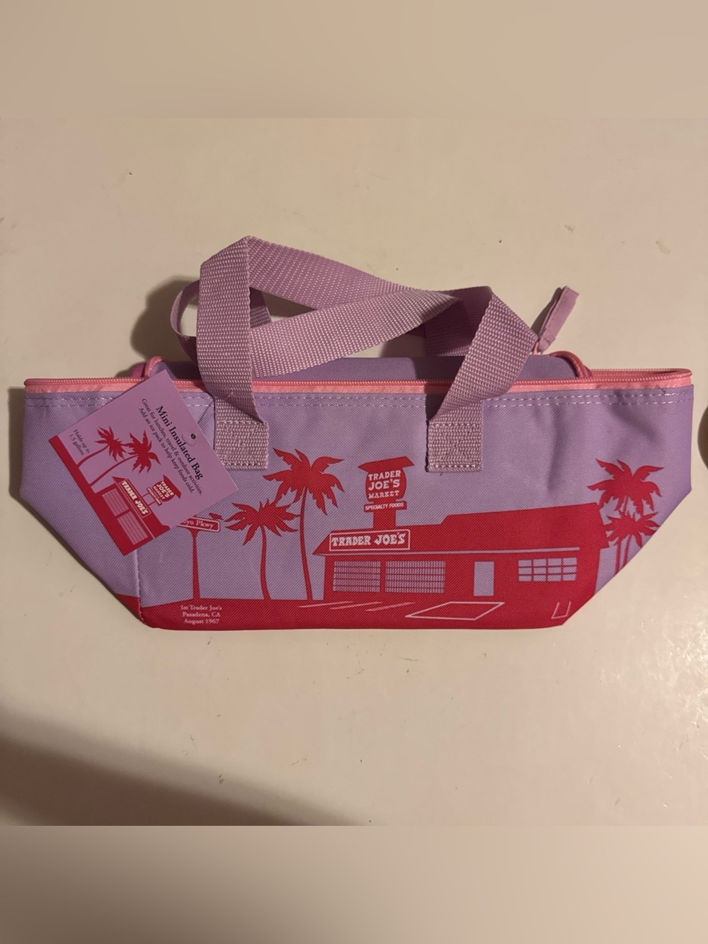Trader Joe’s Mini Insulated Bag Purple/red/pink NWT
